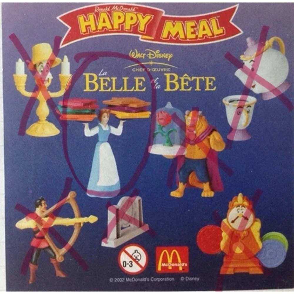 2002 McDonald's Belle Happy meal Toy Sealed Cake Topper Party Favor Beauty Beast